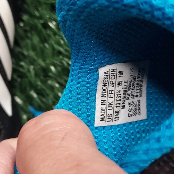 adidas Kids Shoes Black and Blue - Picture 3 of 3